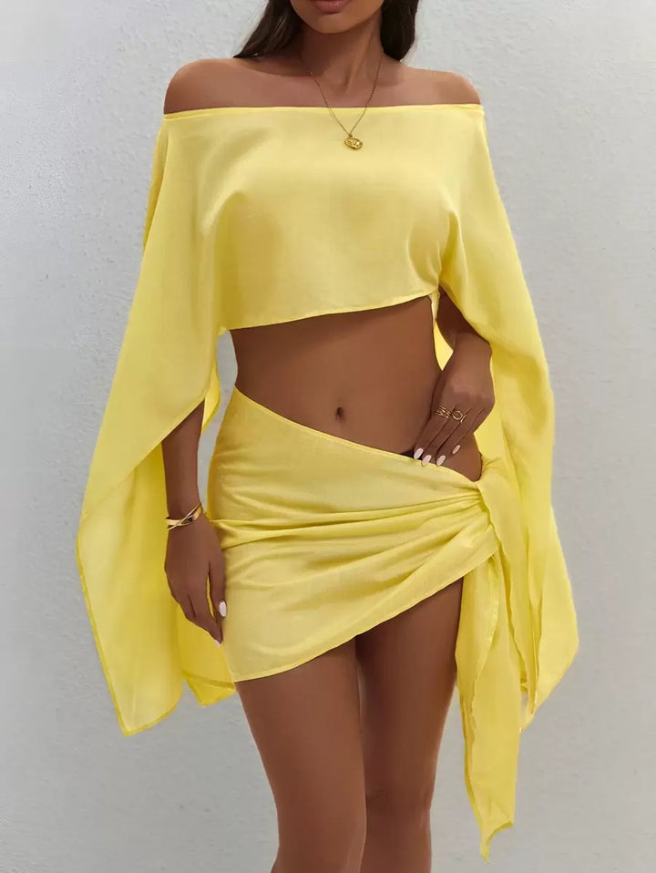 Beach - Conjunto de top y pareo