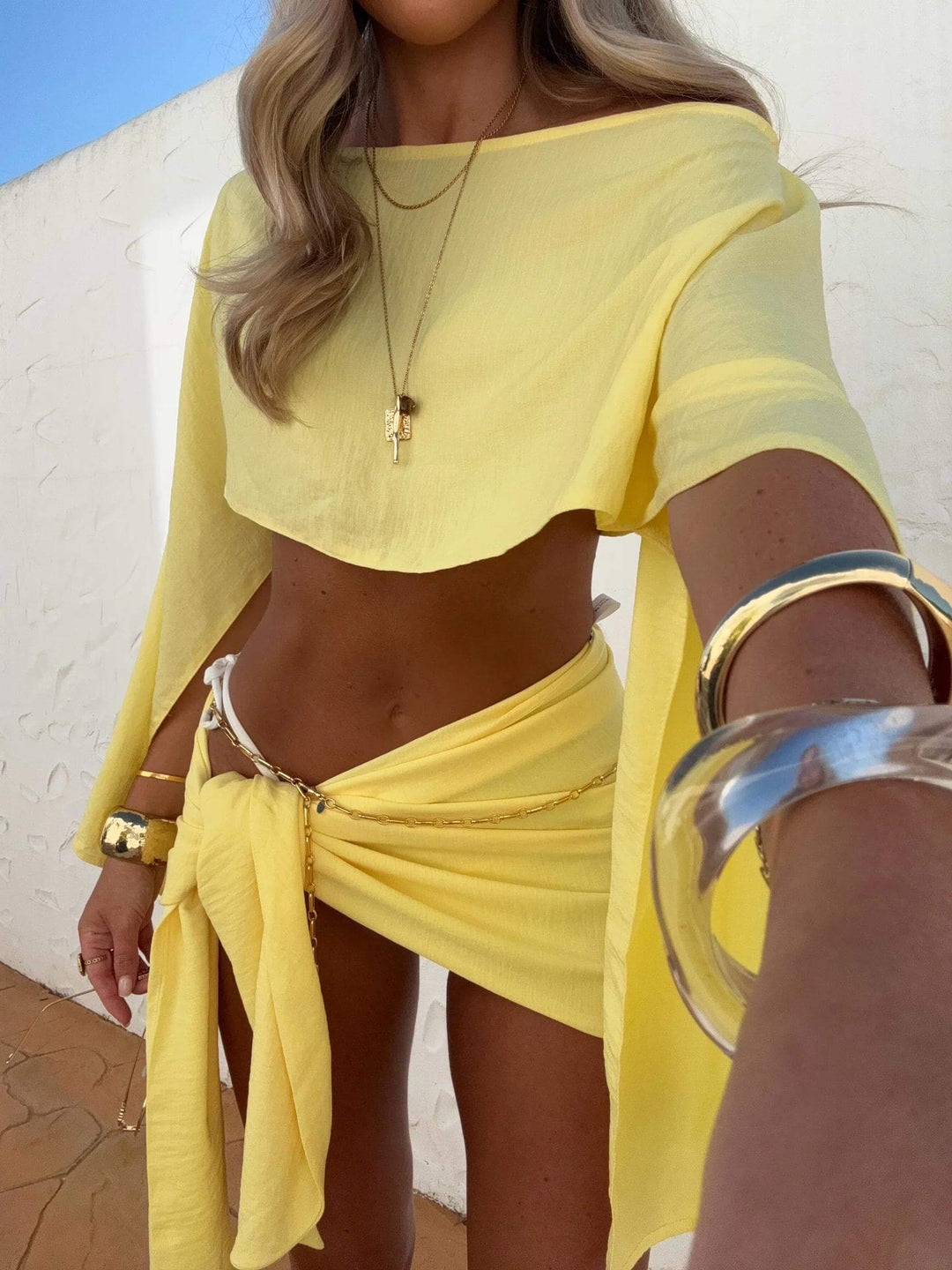 Beach - Conjunto de top y pareo