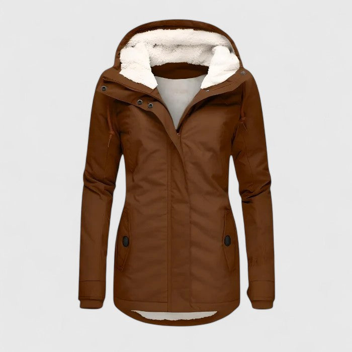 Seravia - Chaqueta de otoño impermeable con capucha