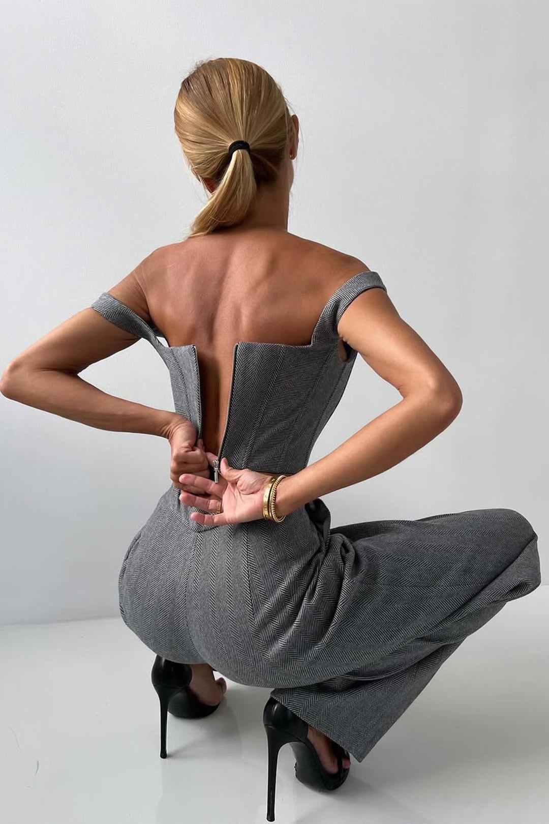 Dolce™ - Conjunto de tres piezas con blazer de doble botonadura